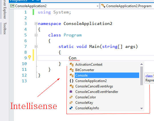 c sharp fundamental, c sharp programming basics, c sharp fundamental in visual studio, step execution, step 4