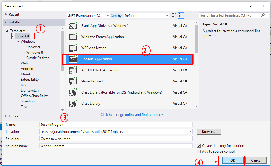 Speech synthesis program c sharp step 1