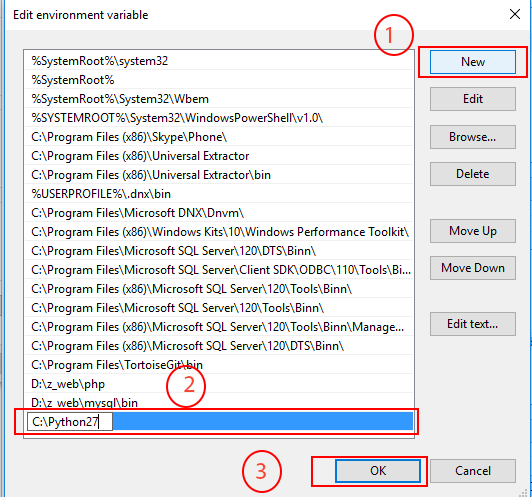 How to set the path and environment variables in Windows