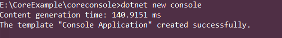 .net core console app development